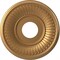 Ekena Millwork Berkshire PVC Ceiling Medallion (Canopies up to 5 3/4"), 13"OD x 3 1/2"ID x 3/4"P, Bright Coat Gold CMP13BEBGL - alternate 1